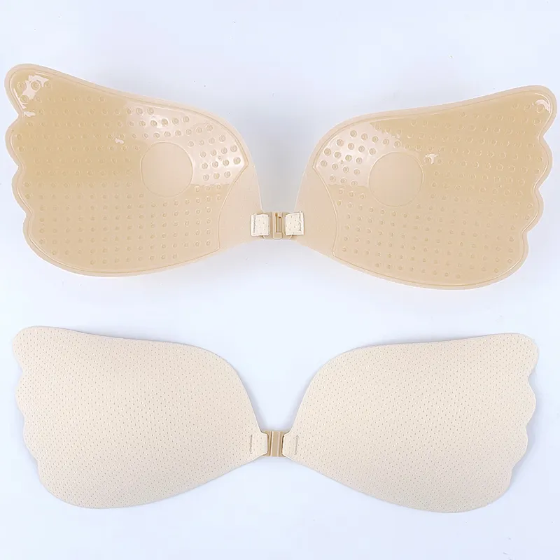 Women's Reusable Wing Sticky Bra Push-up Adhesive Invisible Magic Silicone Bra