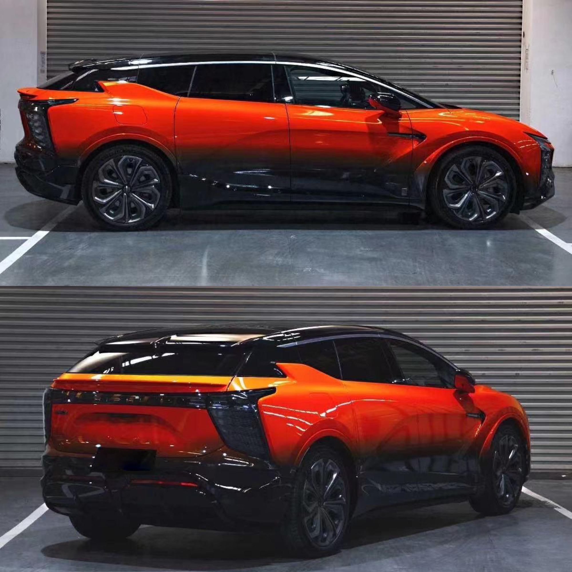 Orange à Noir