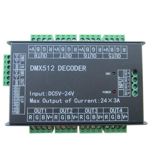 24 Channels RGB RGBW <strong>LED</strong> <strong>DMX</strong> to <strong>PWM</strong> Decoder <strong>LED</strong> Display <strong>Controller</strong> 24CH DMX512 Decoder