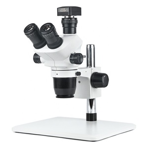 ZM6552T-L1MP5.1变焦0.65x-5.2x三目立体显微镜，带USB2.0摄像头5.1mp - Product Image 1