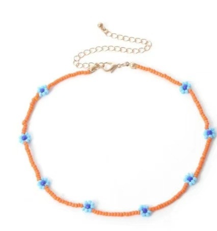 Orange Blue Flowers