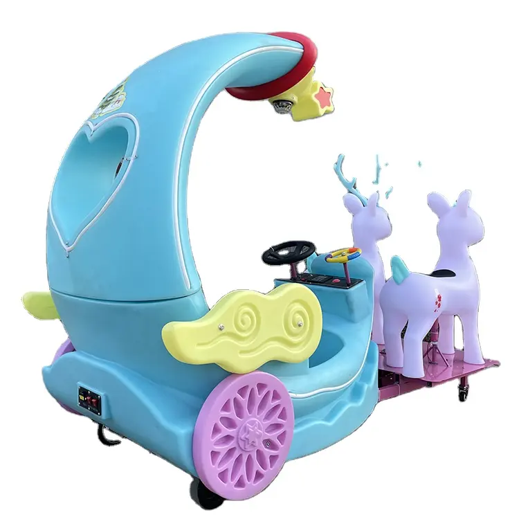 2023 Wobeiqi Commercial Center attrezzature per l'intrattenimento genitore-figlio bambini moon deer kiddie rides autoscontri per adulti e bambini