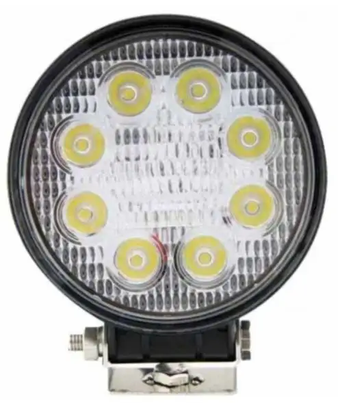 Luce di lavoro a led rotonda universale da 4 pollici 24W 12V 24V per trattore