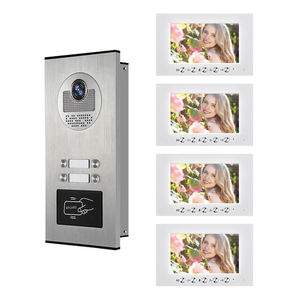 Video <strong>Intercom</strong> <strong>System</strong> for Multi Apartment 4 Units Access Control Door Bell Camera - Product Image 2