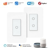 US American USA Standard WiFi Controlled Power Wall <strong>Switch</strong> Smart Home WIFI Lighting Wireless Touch <strong>Switches</strong> - Product Image 3