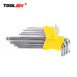 ชุดกุญแจหกเหลี่ยม9ชิ้นประแจหัวแบนวาเนเดียมกุญแจหกเหลี่ยมหัวแบน - Product Image 5