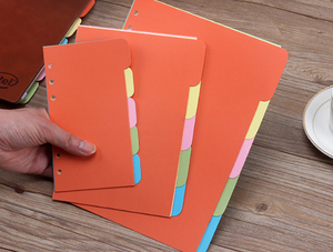 A5 A6 Separator 6Ring Binder Index Page <strong>Color</strong> Index Divider for Loose Leaf Binder Planner <strong>Notebook</strong> <strong>with</strong> 5 Different <strong>Colors</strong>