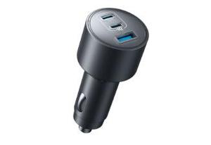 Anker ที่ชาร์จในรถยนต์แบบเร็ว167.5W 2A1C Piq 3.0 2 USB-C 1 USB-A เหมาะสำหรับมือถือ Huawei Xiaomi Apple Android และคอมพิวเตอร์ - Product Image 2