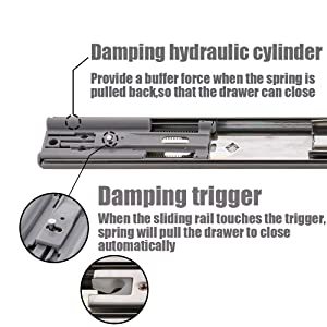 SNEIDA 32 Polegadas Heavy Duty Ball Bearing Slide com <span class=keywords><strong>Soft</strong></span> Fechar Mecanismo Industrial Gaveta <span class=keywords><strong>Slides</strong></span> Ball Bearing Type - Product Image 5
