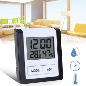 Diseño Simple cuadrado al aire libre temperatura humedad tiempo termómetros habitación termómetro OEM ODM compatible termómetros electrónicos - Product Image 3