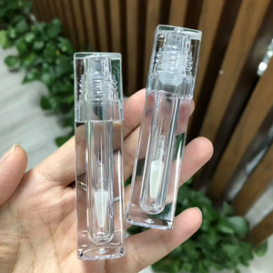 4ml Empty square Lip Gloss Tube Big <strong>Doe</strong> Foot Lipgloss square Lip Container for Lip Gloss Custom logo - Product Image 1