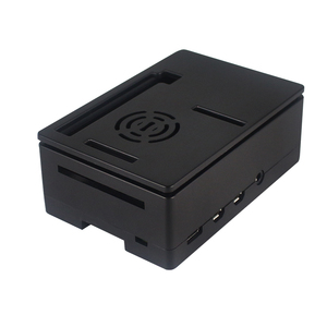 <strong>Raspberry</strong> <strong>Pi</strong> 4 ABS <strong>Case</strong> Black Box Support Cooling Fan and 3.5 Inch Touch Screen Protective <strong>Case</strong> Cover Box for RPI 4B - Product Image 2