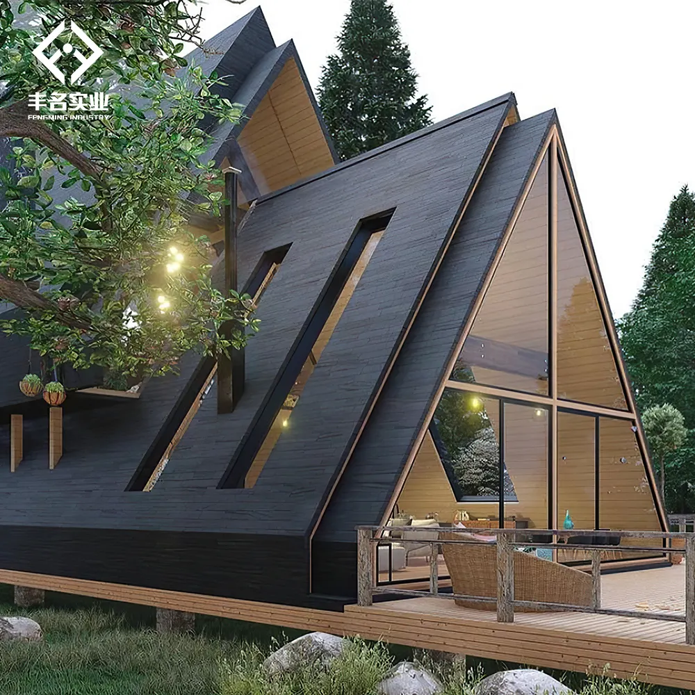 Maisons triangulaires, Kit à faible coût, maisons, conteneur modulaire, maison, cadre en bois, camping-car, hôtel, maison