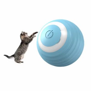 Smart Rechargeable Electric <strong>Catnip</strong> Ball Toy Durable Wood Interactive Pet Toy With Automatic Gravity <strong>Rolling</strong> for <strong>Cats</strong> and Dogs - Product Image 1
