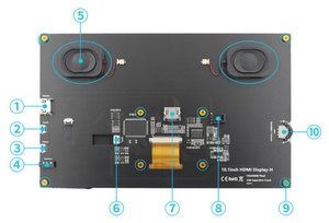 Proculus 10,1 Zoll Raspberry Pi Externe Audio-Ausgangs schnitts telle LCD-Bildschirm USB-Schnitts telle Industrielle LCD-Anzeige - Product Image 5