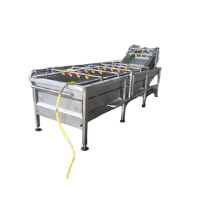 Macchina industriale per la pulizia di frutta e verdura con lavaggio a base di carote per una macchina efficace Fruta Lavadora De Papa