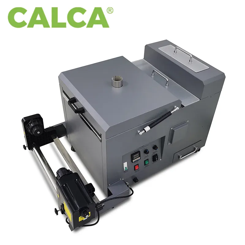 CALCA toptan 13.13.( 34cm) otomatik DTF toz çalkalayıcı ve kurutma ünitesi TPU yapıştırıcı doğrudan Film toz sallayarak makinesi toplu