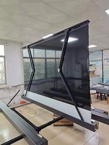 A tela ascendente da projeção do assoalho motorizou a tela do projetor do assoalho 120 OEM do 16:9 da polegada