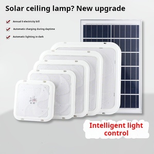 Modern Smart Sensor Seaside <strong>Promenades</strong> Efficient Solar Ceiling Light Square Video Demo Available - Product Image 5