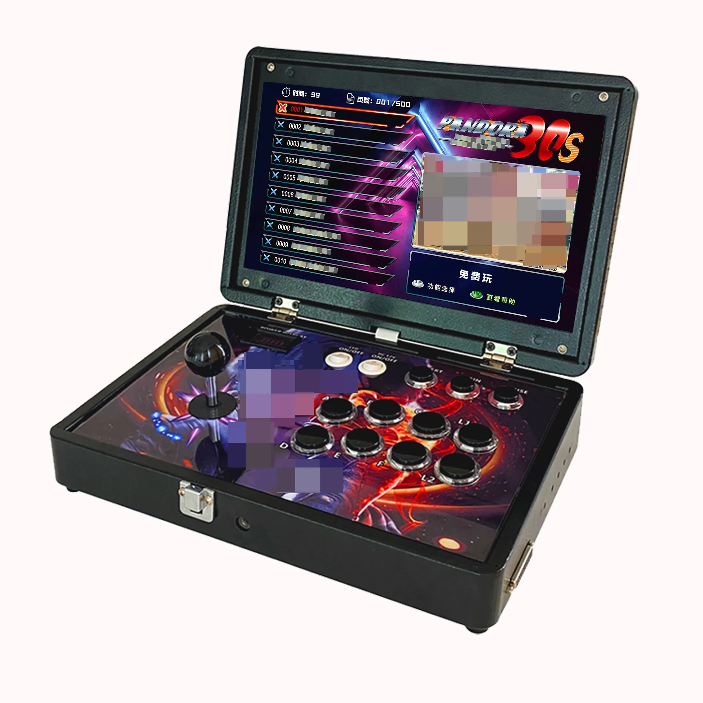 وحدة تحكم ألعاب فيديو محمولة قابلة للطي Arcade في 1 لعبة arcade كلاسيكية بتصميم جديد