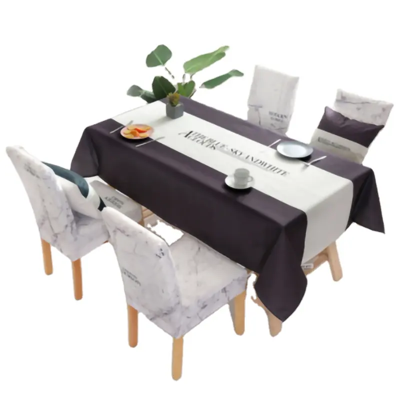 Grosir Penutup Meja Tahan Debu Dekorasi Rumah Taplak Meja Putih untuk Tikar Pesta Luar Ruangan dan Meja Makan Dapur Dalam Ruangan
