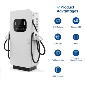 20kw-360kw zemin üstü E v şarj istasyonları şarj modülü CCS Chademo GBT Gun OCCP IP54 koruma değerlendirmesi Dc hızlı elektrikli araç şarjı - Product Image 3