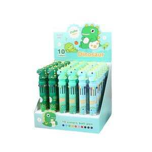 YB 36PC Phim Hoạt Hình Khủng Long Mười Màu Bút Bi Cho Sinh Viên Dễ Thương Nhiều Màu Bút Trẻ Em Của Giải Thưởng Trở Lại Trường Học Văn Phòng Phẩm - Product Image 1