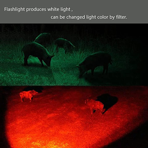 Multi funzionale telescopico Zoom 4 colori tattico LED torcia USB ricaricabile astronomia caccia pesca UV controllare la luce della torcia - Product Image 2