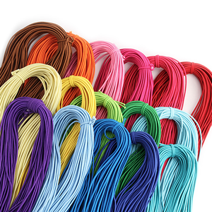 <strong>Cheap</strong> Price 2mm 2.5mm 3mm Polyester+Imported Latex Colorful Round Cord <strong>Elastic</strong> <strong>String</strong> for Garment Trouser Leg - Product Image 1