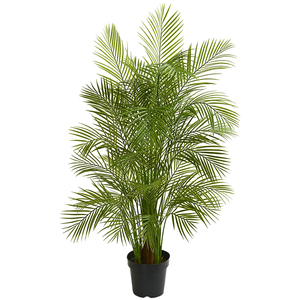 The Spray of Green Fronds in Natural's Areca Palm Artificial Olive Tree <strong>Creates</strong> a Tropical <strong>Tone</strong> in a Home or Office Space - Product Image 1