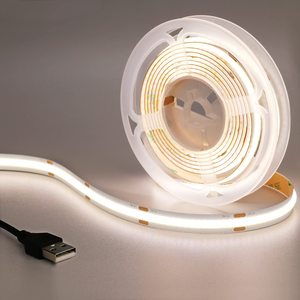 TV用USB付き小型COB LEDストリップライト接着剤5V12V COB LEDストリップIP20IP65 USBLEDストリップライト - Product Image 2