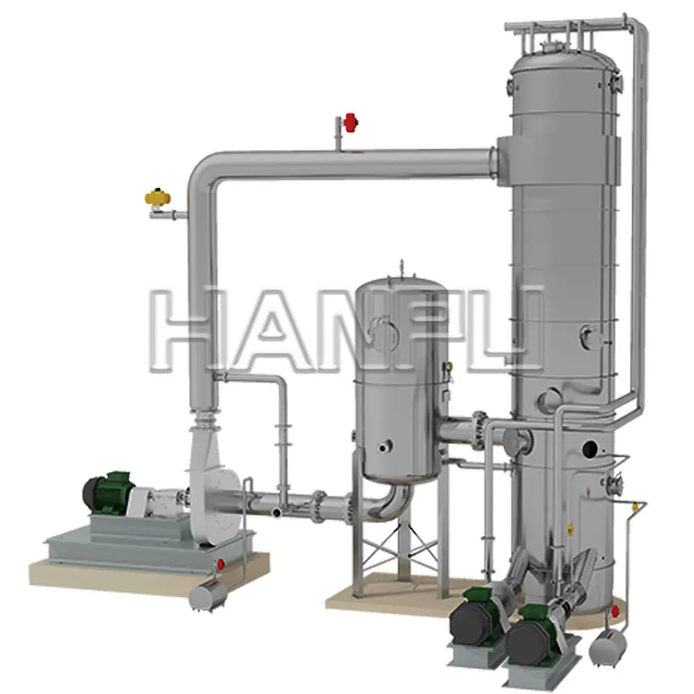 Línea de planta de sistema de evaporación de refinación de cristal de sal para sal de mesa