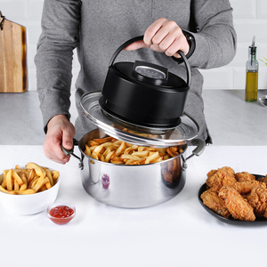 Customizáveis Smart Cooking Programas Touchscreen Digital Non-Stick Air Fryer Plástico Elétrico Household Appliance Controle Digital