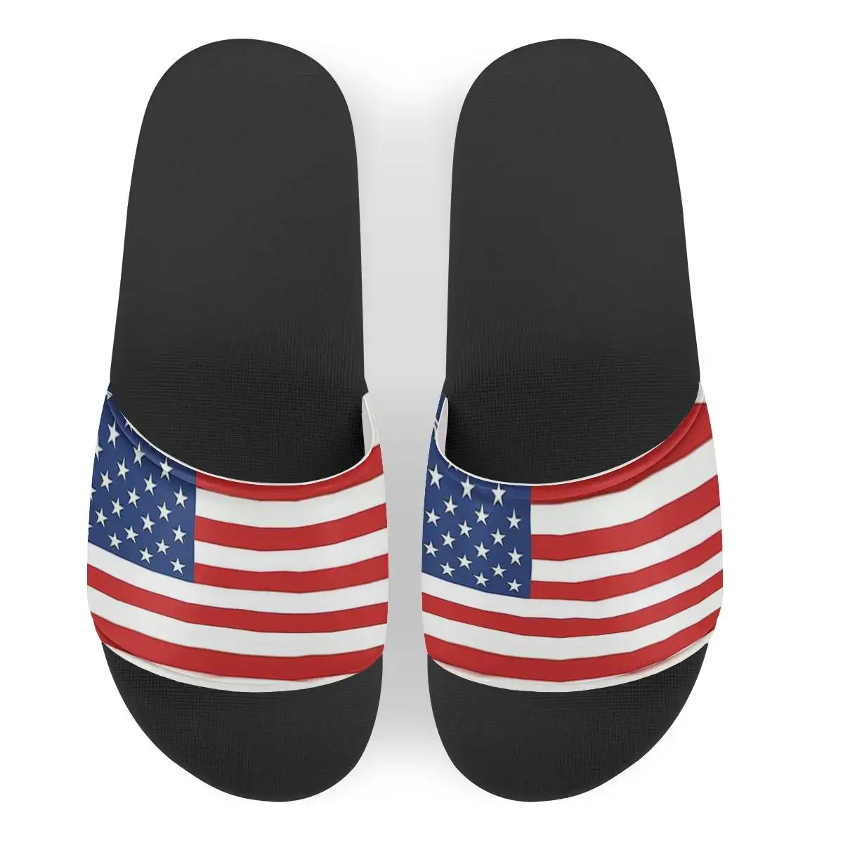 Zapatillas deslizantes personalizadas para hombre, zapatos con estampado de bandera de país americano, a la moda, último diseño 2020