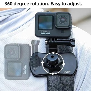 KAMPHO 360&deg; Rotation Backpack Clip <strong>Mount</strong> With <strong>1</strong>/<strong>4</strong>&quot; Screw Adapter for GoPro DJI Insta360 and More Action Cameras - Product Image 4