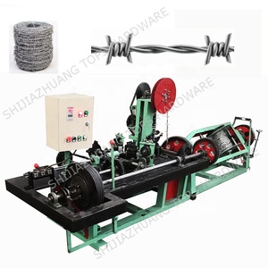 Nhà cung cấp vàng CNC tốc độ cao Đôi Dây tích cực và tiêu cực xoắn dây thép gai máy làm với Chuỗi liên kết hàng rào máy - Product Image 1