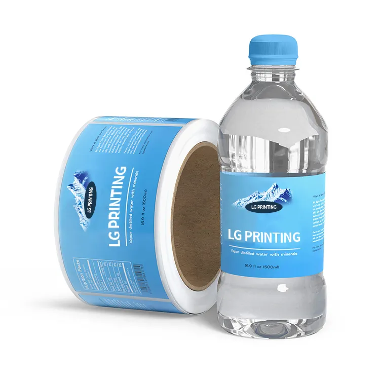 High Quality Water Bottle Label PCV PET Labels For Plastic Bottles Custom Water Bottle Printing Label