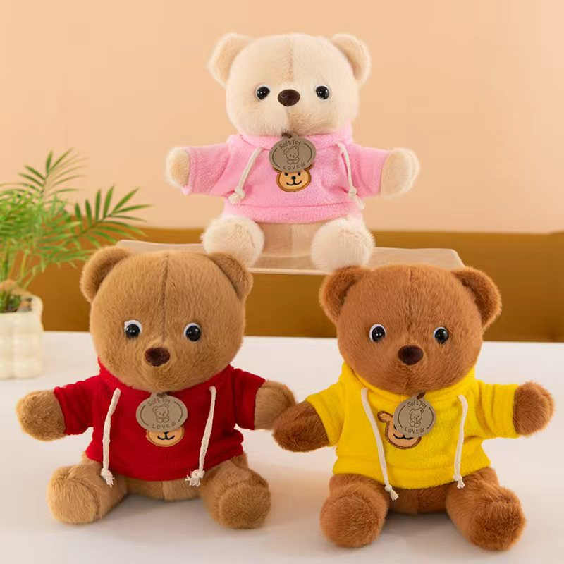 Tagged hoodie bear