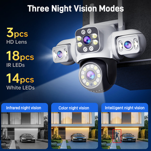 Outdoor12MP Wifi <strong>Camera</strong> 3 Lens Automatic Tracking App Control Two-Way Audio Color Night Home Security System Cctv <strong>Camera</strong> - Product Image 6