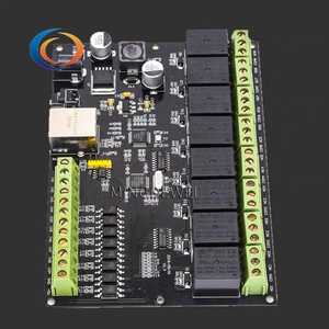 Módulo de relé de red de 8 canales Interruptores de controlador de acceso IP/ Ethernet Transmisión Modbus TCP