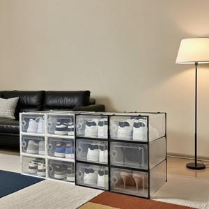 Trong suốt có thể gập lại hộp lưu trữ giày đa năng nhựa tổ chức cho Sneakers Boots & theo mùa giày dép - Product Image 5