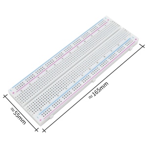 MB-102 Breadboard PCB senza saldatura a 400 punti 830 MB102 per Test di laboratorio per Arduino sviluppare SYB-830 linea Dupont - Product Image 2
