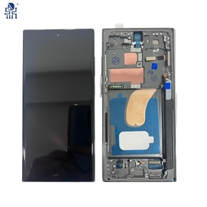 จอแสดงผล LCD พร้อมกรอบสำหรับ Samsung Galaxy S20 S22 S21 S23บวกหน้าจอสัมผัส OLED คุณภาพสูง100% ผ่านการทดสอบ