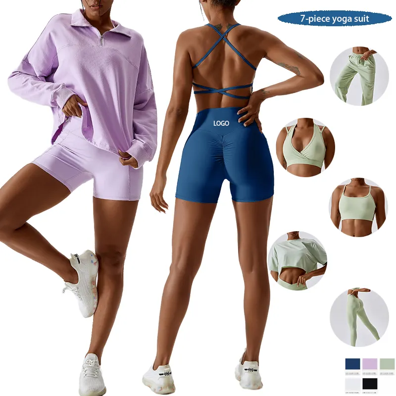 Yoga aktif giyim seti Ropa De Deportiva Mujer egzersiz kıyafeti takım elbise spor giyim spor dikişsiz kadın spor Yoga kıyafeti seti