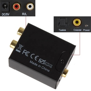 Adaptador de convertidor de Audio Digital óptico Coaxial a analógico, RCA L/R, con Cable óptico Toslink de 1m y Cable de alimentación USB - Product Image 4