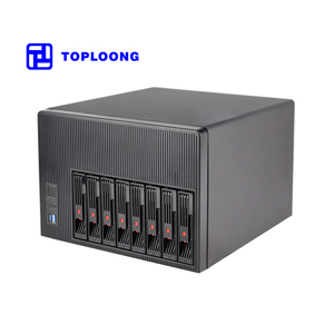 8 vassoi HDD intercambiabili a caldo utilizzano Desktop custodia per Computer vuota fai-da-te custodia per PC rete di archiviazione collegata Server Chassis Home nero - Product Image 1