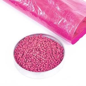 LLDPE ฟิล์มสีชมพูมาสเตอร์แบทช์พลาสติกสีแดงสารหน่วงไฟฟอสฟอรัสพลาสติก PE อนุภาคสำหรับฉีด - Product Image 6