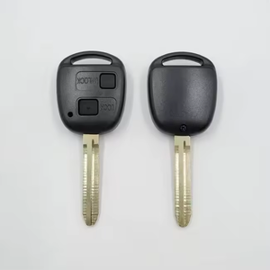 2-Tasten-Fernbedienung Schlüssel anhänger Blank Case Smart Key Shell Cover mit ungeschnittener Klinge Geeignet für Toyota-Zubehör - Product Image 1