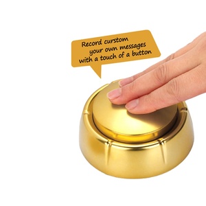Factory Wholesale Funny Toys Voice Recorder Golden Buzzer Promotional Recordable <strong>Talking</strong> <strong>Button</strong> Buzzer Push <strong>Button</strong> Sound Box - Product Image 1