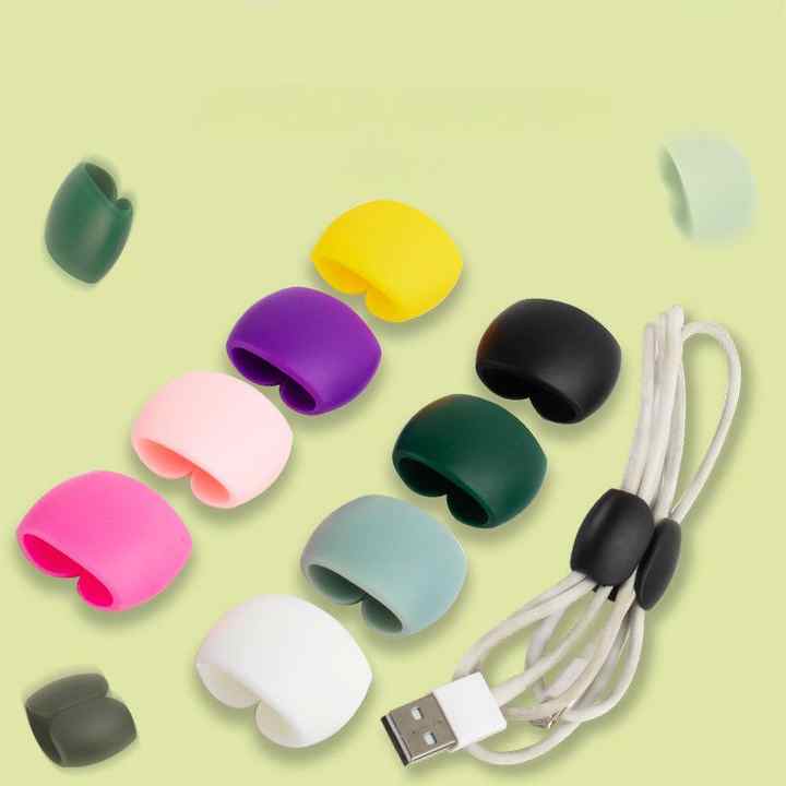Simple Multi-Function Winder with Flexible Design for Kitchen Use for Earphone Charging & Data Cable Storage